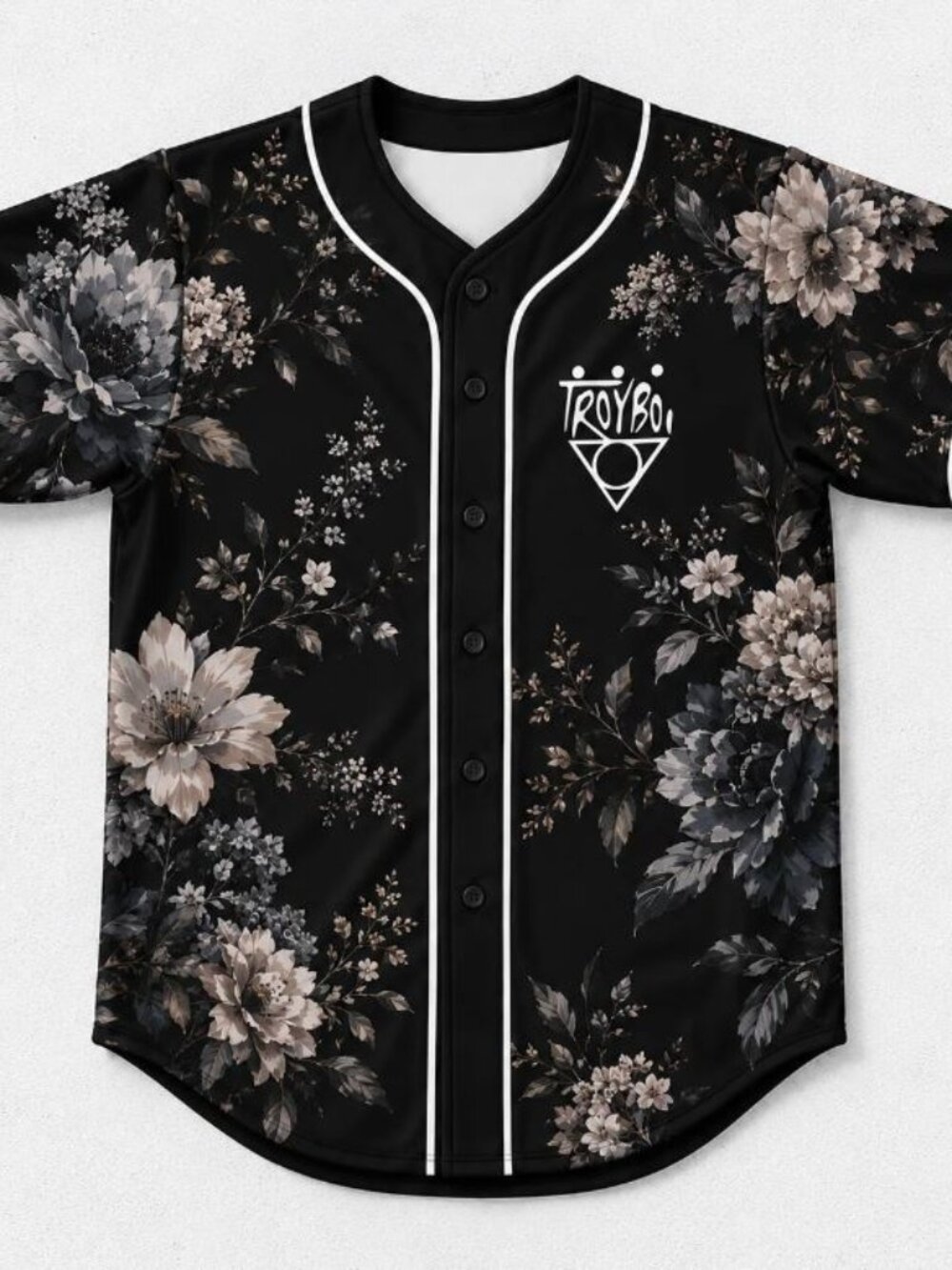 TroyBoi Do You Love Me Floral EDM Streetwear Baseball Jersey